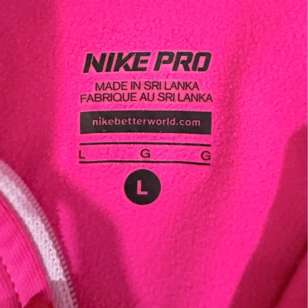 🔥Nike Pink Women’s Quarter-Zip Pullover Size L EC🔥